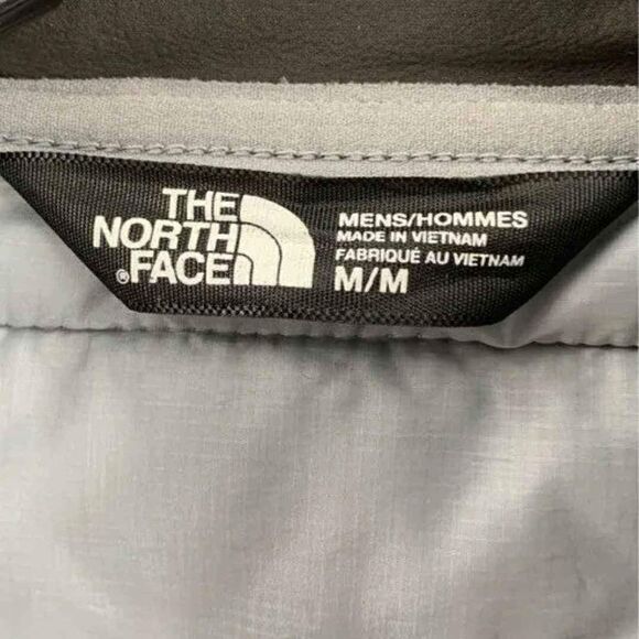 The North Face Gray Hooded Full Zip Light Jacket Coat Men Medium or women large - Picture 4 of 4